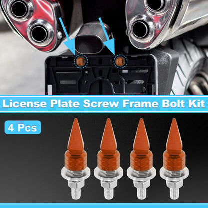 License Plate Screws Cover 5.4 cm 4 pcs for Universal Motorcycle
