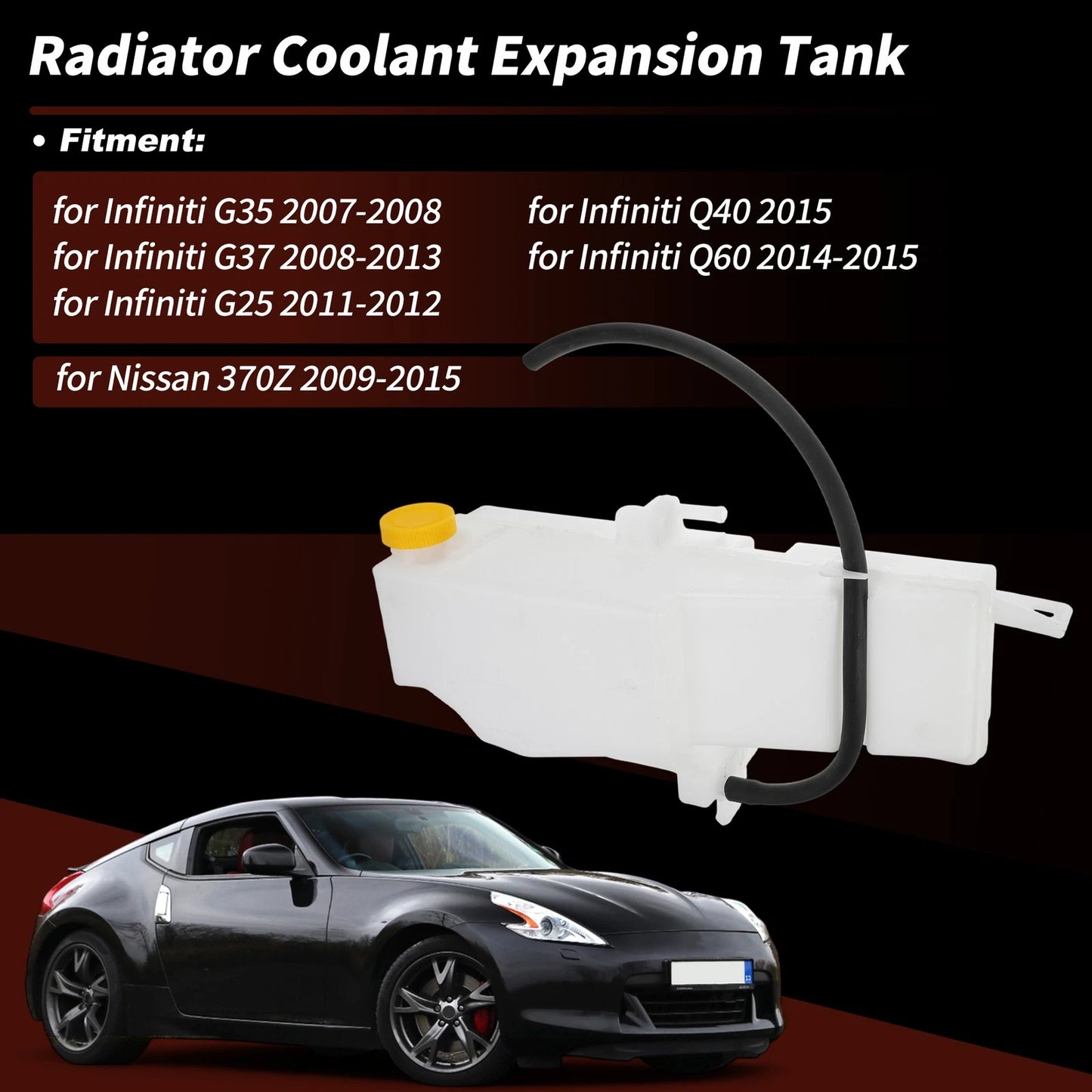 Coolant Expansion Reservoir Tank for Infiniti G35 G37 (2007 - 2008)