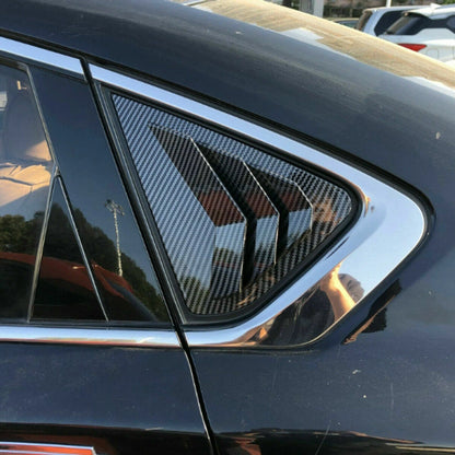 Carbon Fiber Window Louver Cover Side Trim for Nissan Altima Teana (2013–2018)