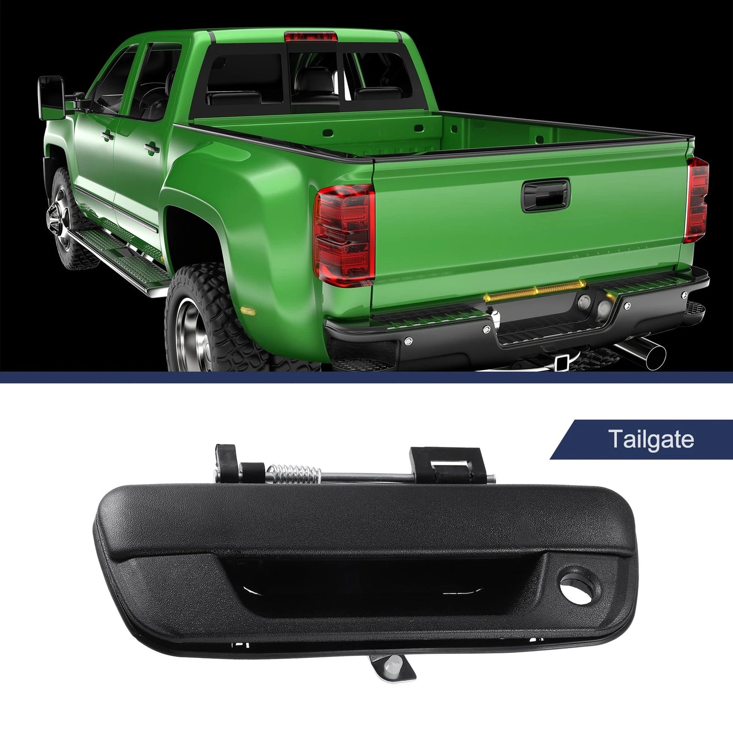 Exterior Tailgate Handle for Chevrolet Colorado (2004-2012) Black