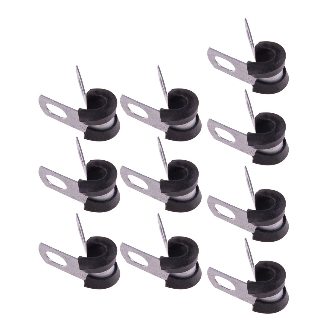 24pc Brake Pipe Rubber Lined P Clips 3/16" for TO s