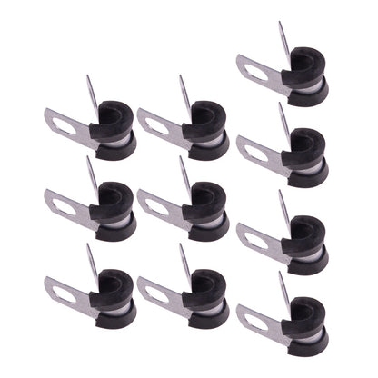 24pc Brake Pipe Rubber Lined P Clips 3/16" for TO s