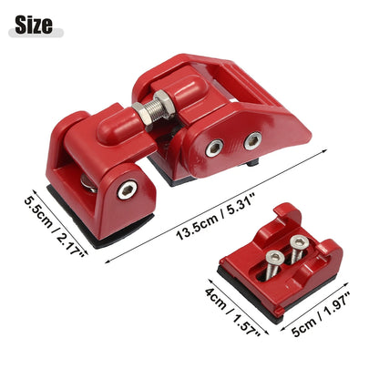 Hood Latches for Jeep Wrangler JK (2011-2018) - 1 Pair Red Locking Covers