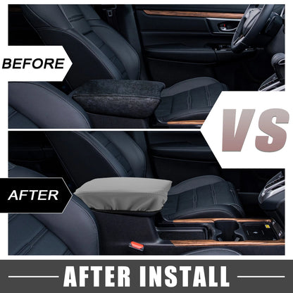 Center Console Armrest Cover Trim for Honda CR-V (2017-2022) Gray
