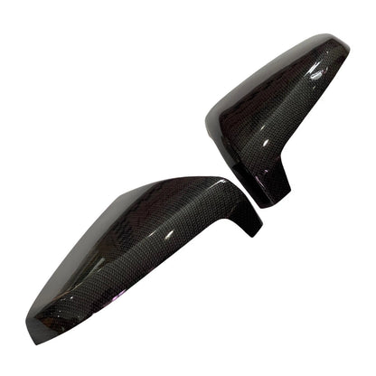 Carbon Fiber Black Mirror Cover Trim for Isuzu D-Max, MU-X (2020-2022)