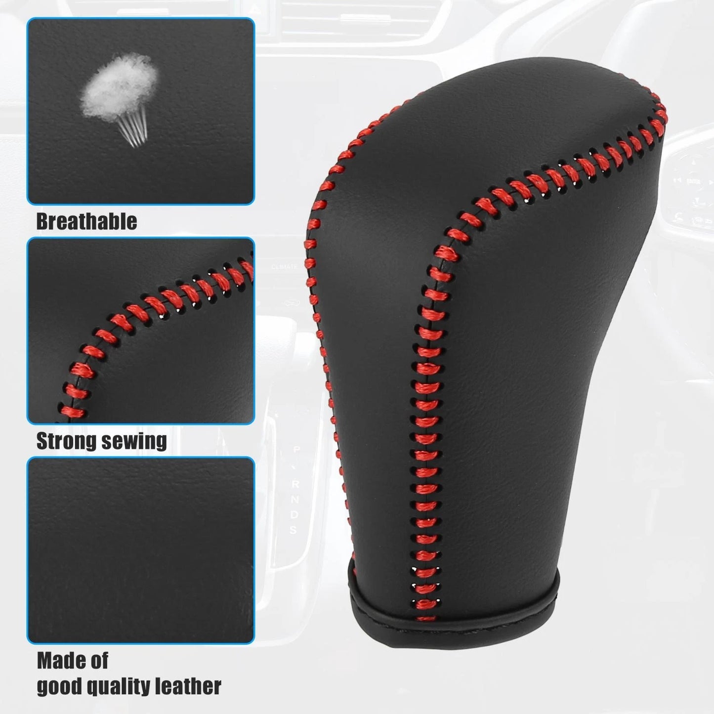 Black Gear Shifter Knob Cover for Honda Accord (2018-2022)