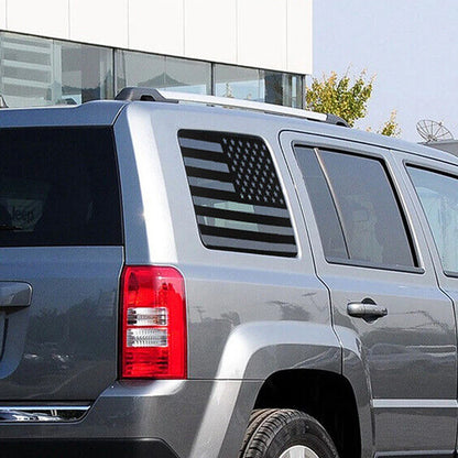 US Flag Rear Triangular Window Glass Covers for Jeep Patriot (2007-2017)