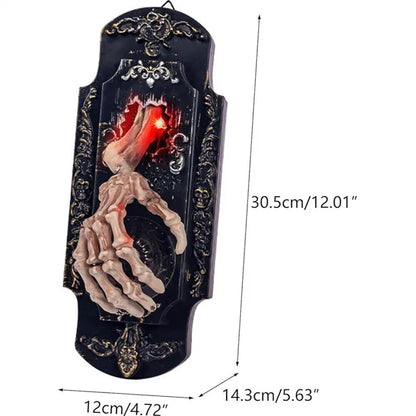 Halloween Spray Doorbell Scary Sound LED Red Light for Outdoor Decoration