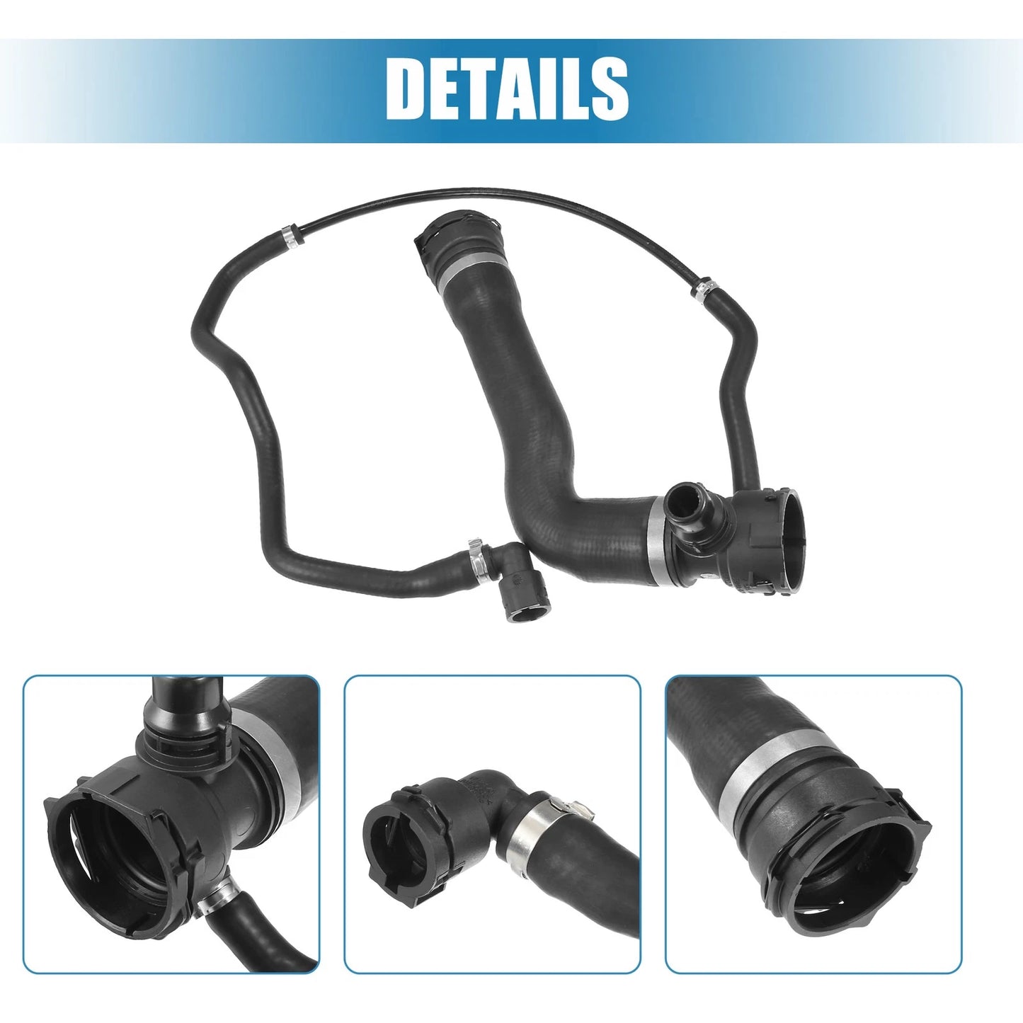 Upper Radiator Coolant Hose & Vent Hose for BMW 528i (2008-2010)