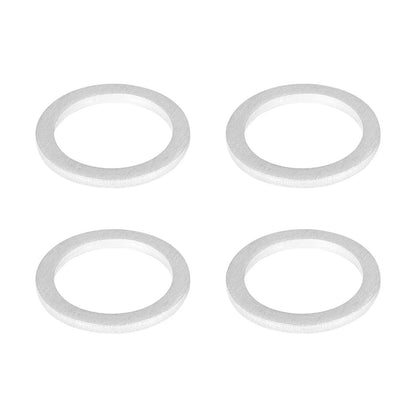10 x M18 Silver Tone Oil Drain Plug Gaskets for Toyota (90430-18008)