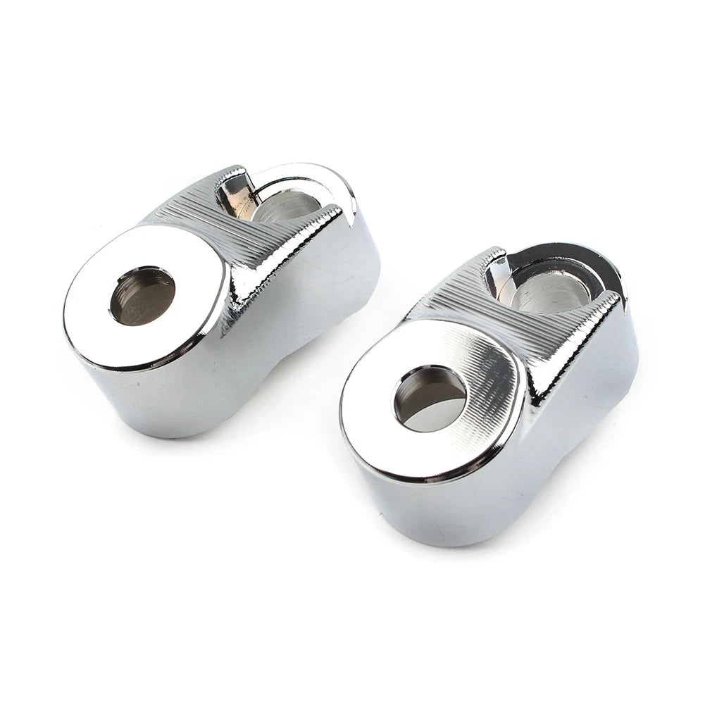 39mm 49mm Chrome Short Front Turn Signal Mounts for Harley Sportster FXR