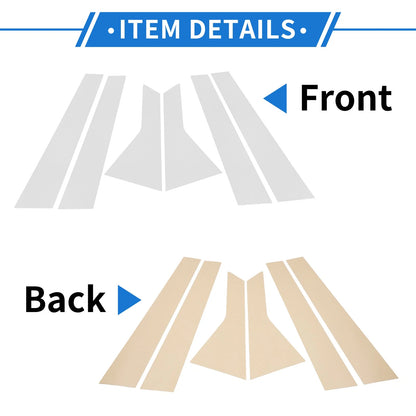 6 Pcs Chrome Silver Door Pillar Trim for Kia Optima (2016-2020)