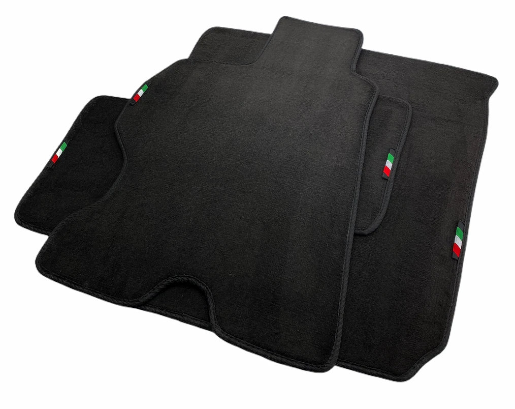 Floor Mats for Ferrari FF Black Tailored Carpets with Italian Emblem (2012-2016)
