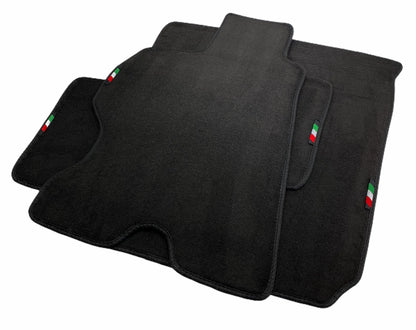 Floor Mats for Ferrari FF Black Tailored Carpets with Italian Emblem (2012-2016)