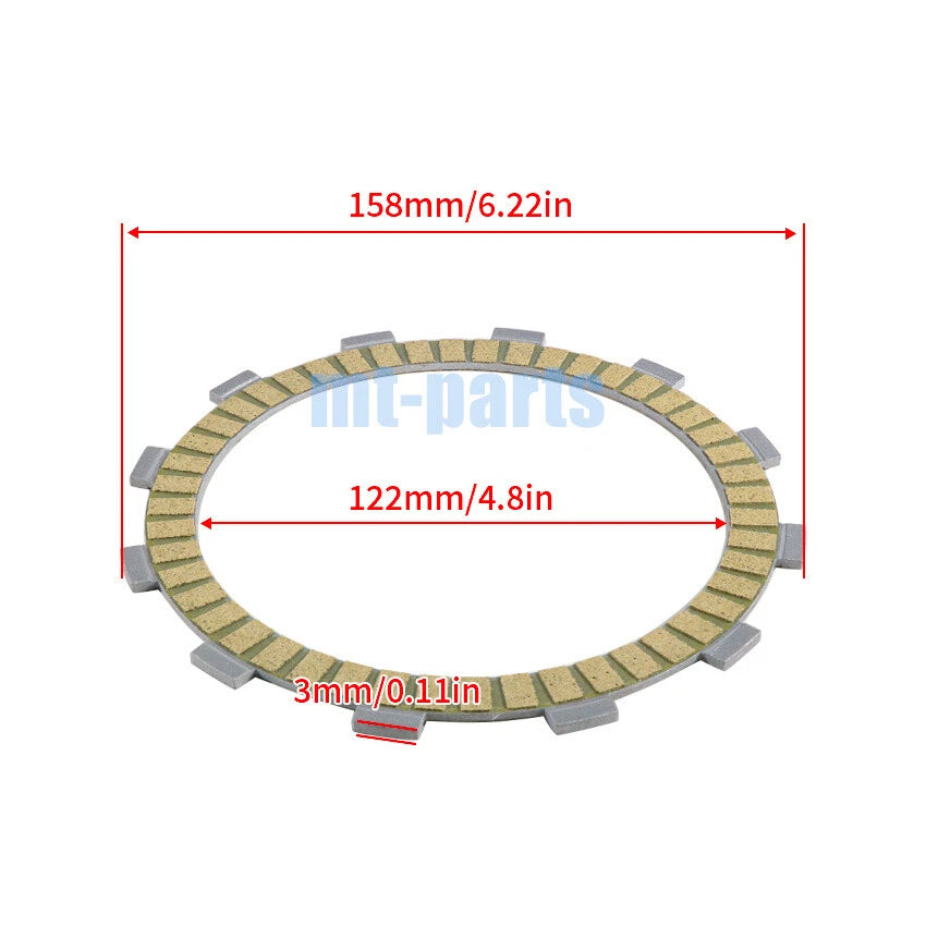 Clutch Friction Plates for Kawasaki KLE400, KLE500 (1991-2007)