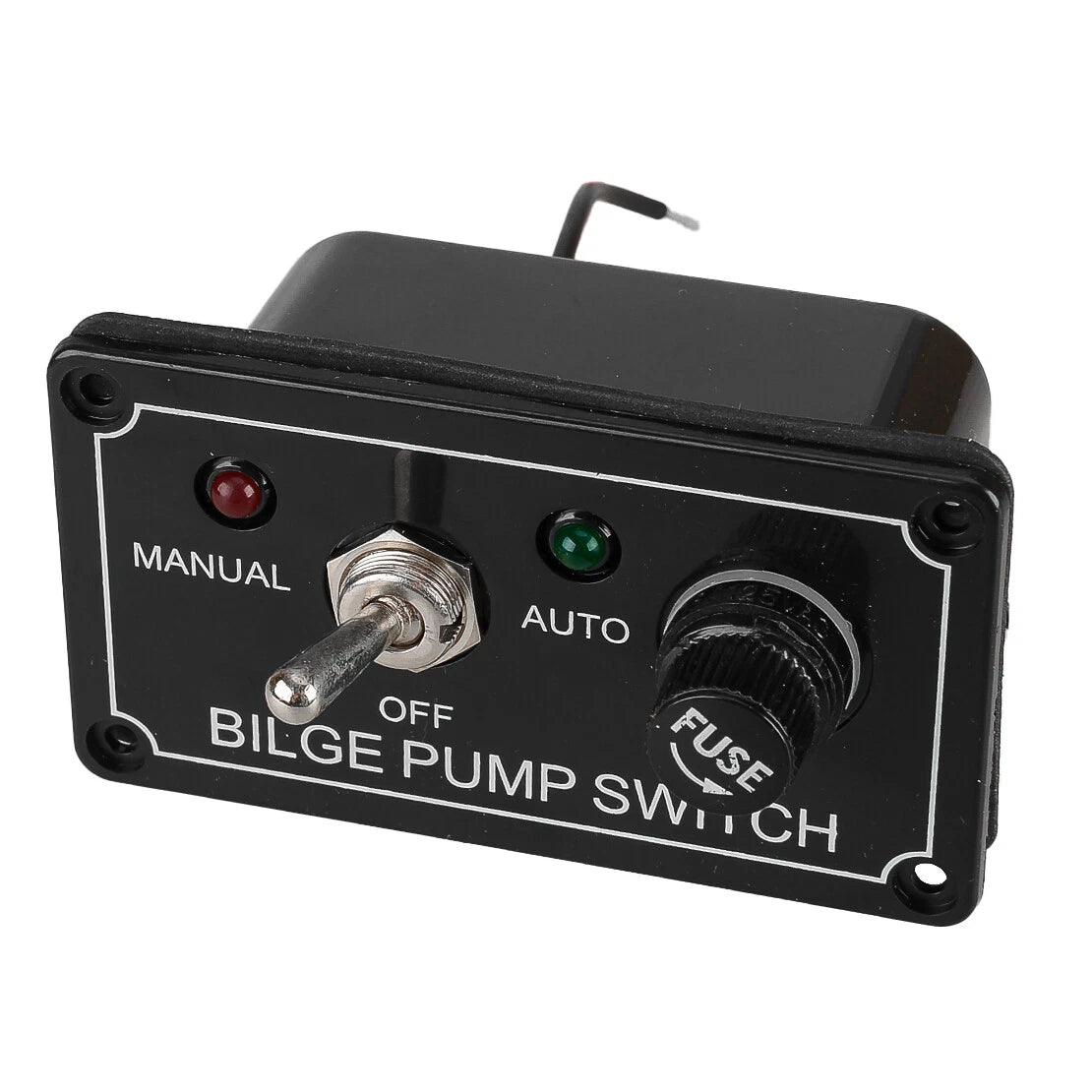 3 Way Bilge Pump Auto Off Manual Rocker Toggle Switch Panel for RV