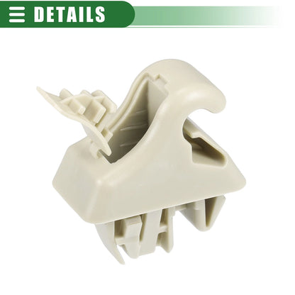 Car Sun Visor Holder Clips for Mitsubishi Montero (2001-2006) Beige