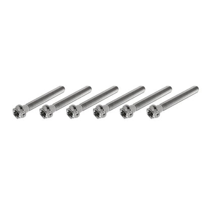 6pcs M10x55mm Titanium Torx Head Flange Bolts for Motorcycle Bike