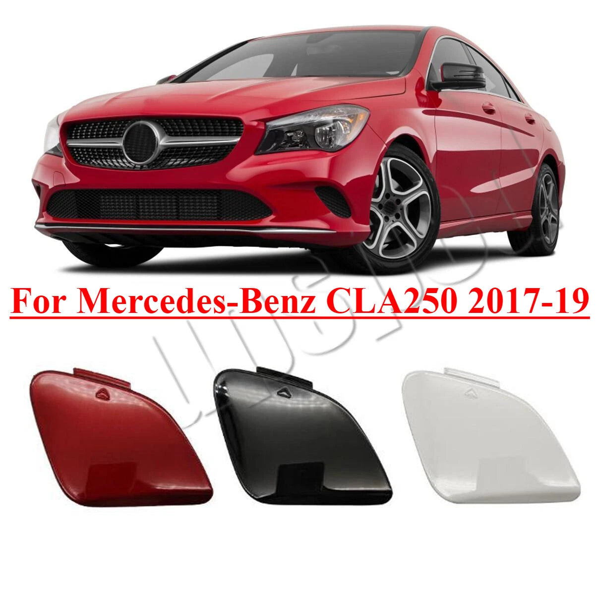 Front Bumper Tow Hook Eye Cover Cap for Mercedes-Benz CLA250 (2017–2019)