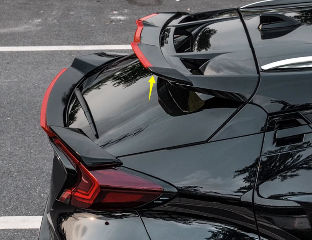 Unpainted Rear Roof Window Spoiler Wing Lip for Toyota C-HR 2016-2019
