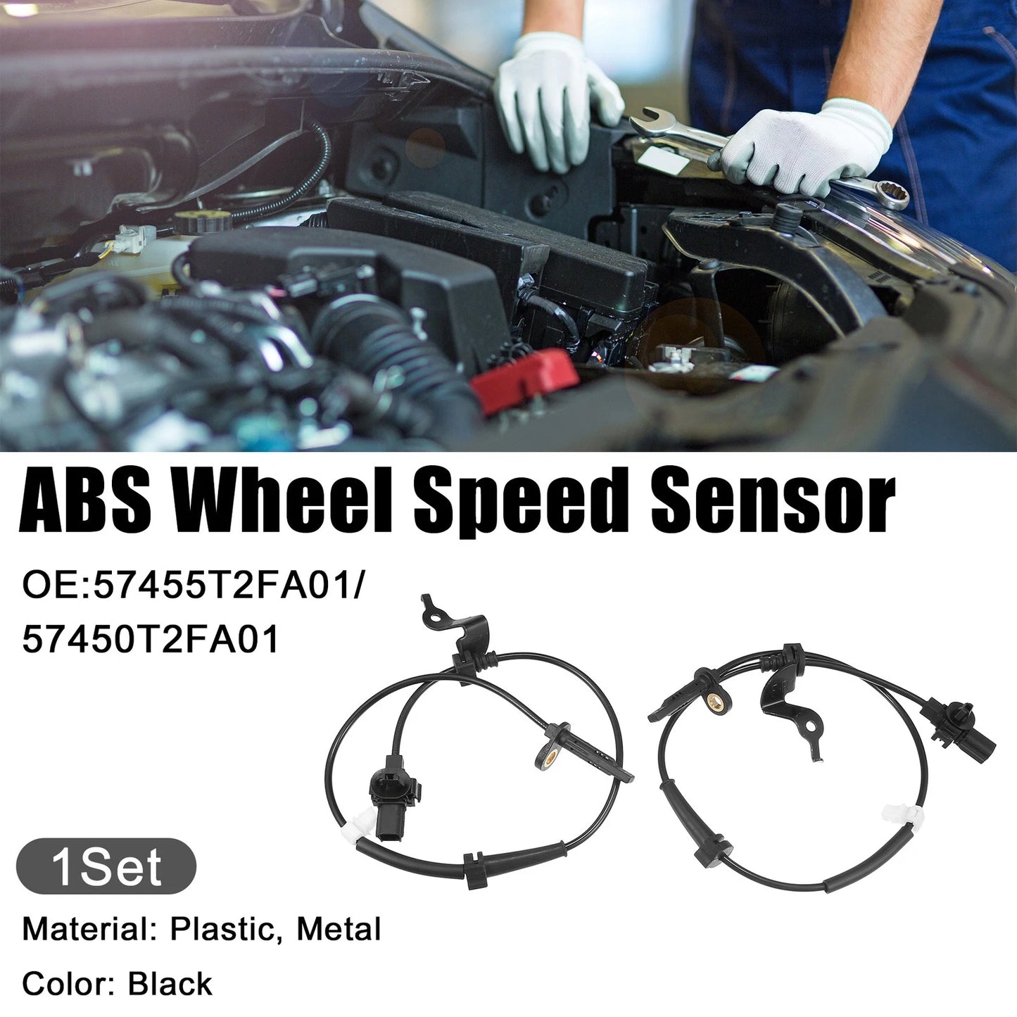 Front Left Right ABS Speed Sensors for Honda (2016-2021)