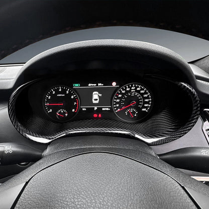 Carbon Fiber Gauge Cluster Cover for Kia Stinger (2018-2023)