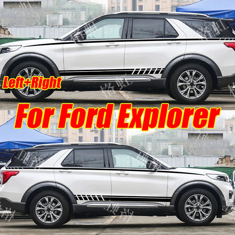 4PCS Car Door Stripe Graphics Vinyl Sticker for Ford Explorer (2020–2023)