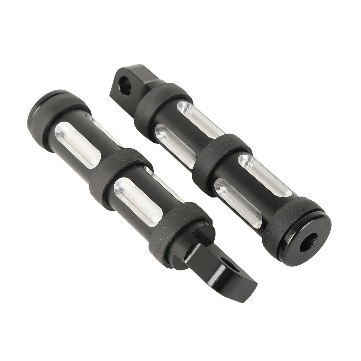 Black Footpeg Rests for Harley Touring Dyna Softail Fatboy