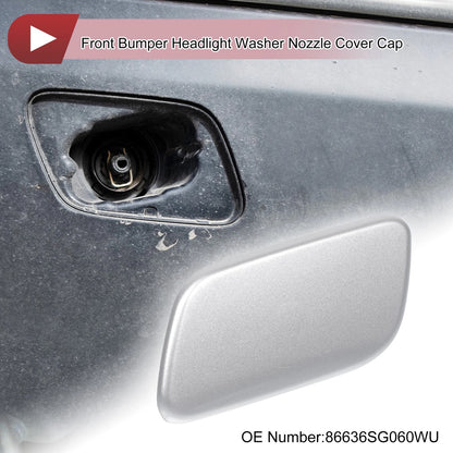Front Left Washer Nozzle Cover for Subaru Forester 2013-2015 Silver Tone