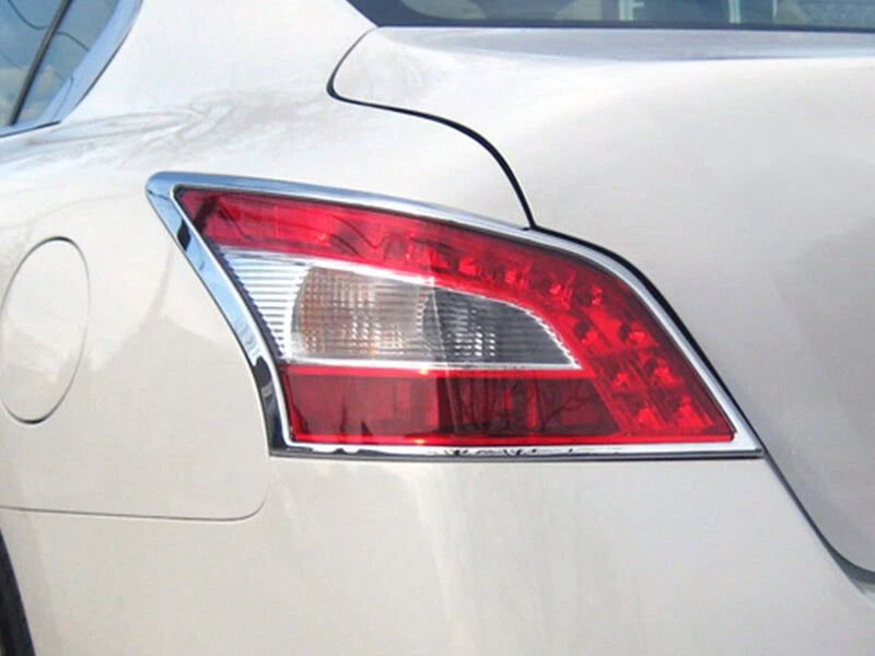Tail Light Bezel Cover Chrome Trim for Nissan Maxima (2009-2014)