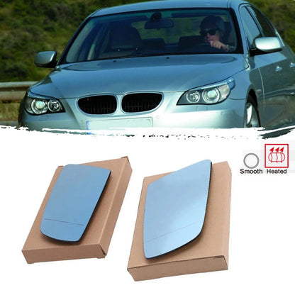 Heated Left & Right Side Mirror Glass for BMW E60 E61 E63 E64 525i 530i 535i