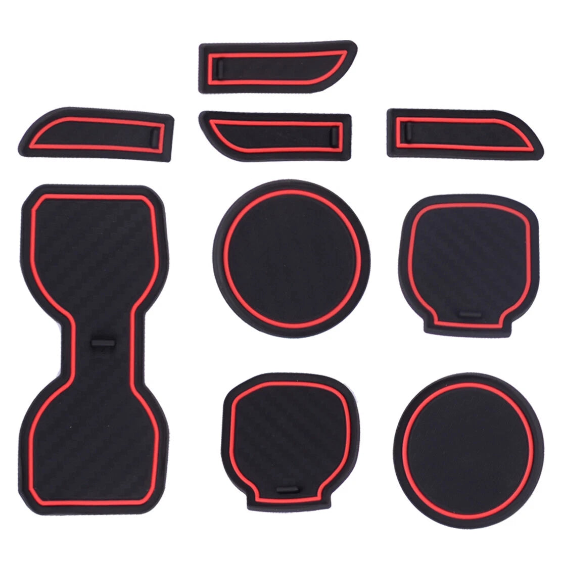 18pc Cup Door Center Console Liner Mat Trim for Toyota Tacoma (2016-2019)