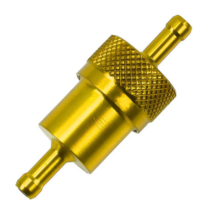 8mm 5/16" Billet Aluminium Inline Gas Fuel Filter for Universal Applications