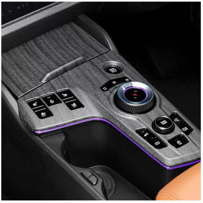 Wooden Grain Gear Shift Panel Cover Trim for Kia Sportage (2023-2024)