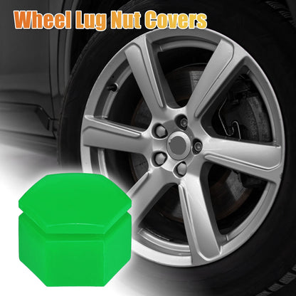 20 x 22mm Wheel Lug Nut Cover Green for Land Rover Range Rover Sport (2006–2013)