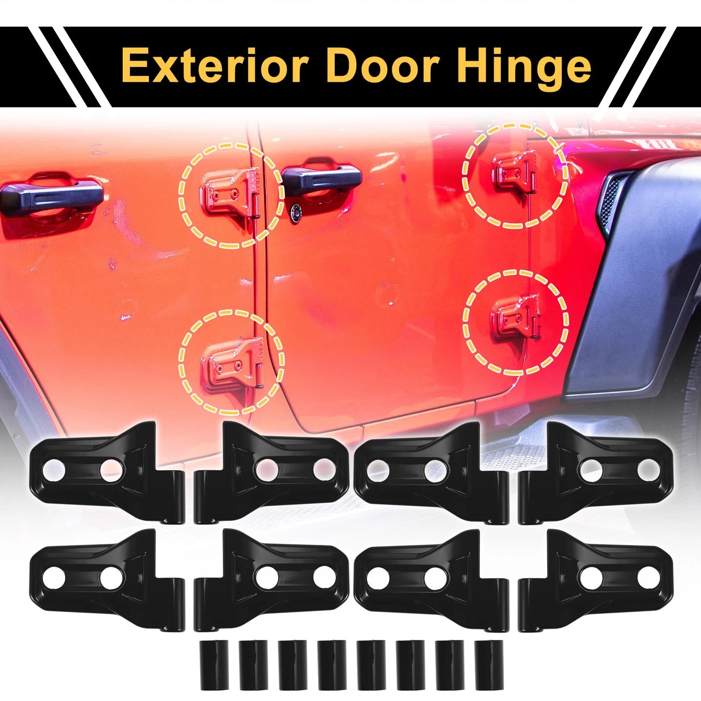Door Handle Hinge Cover Trim for Jeep Wrangler JL Gladiator (2018-2023)