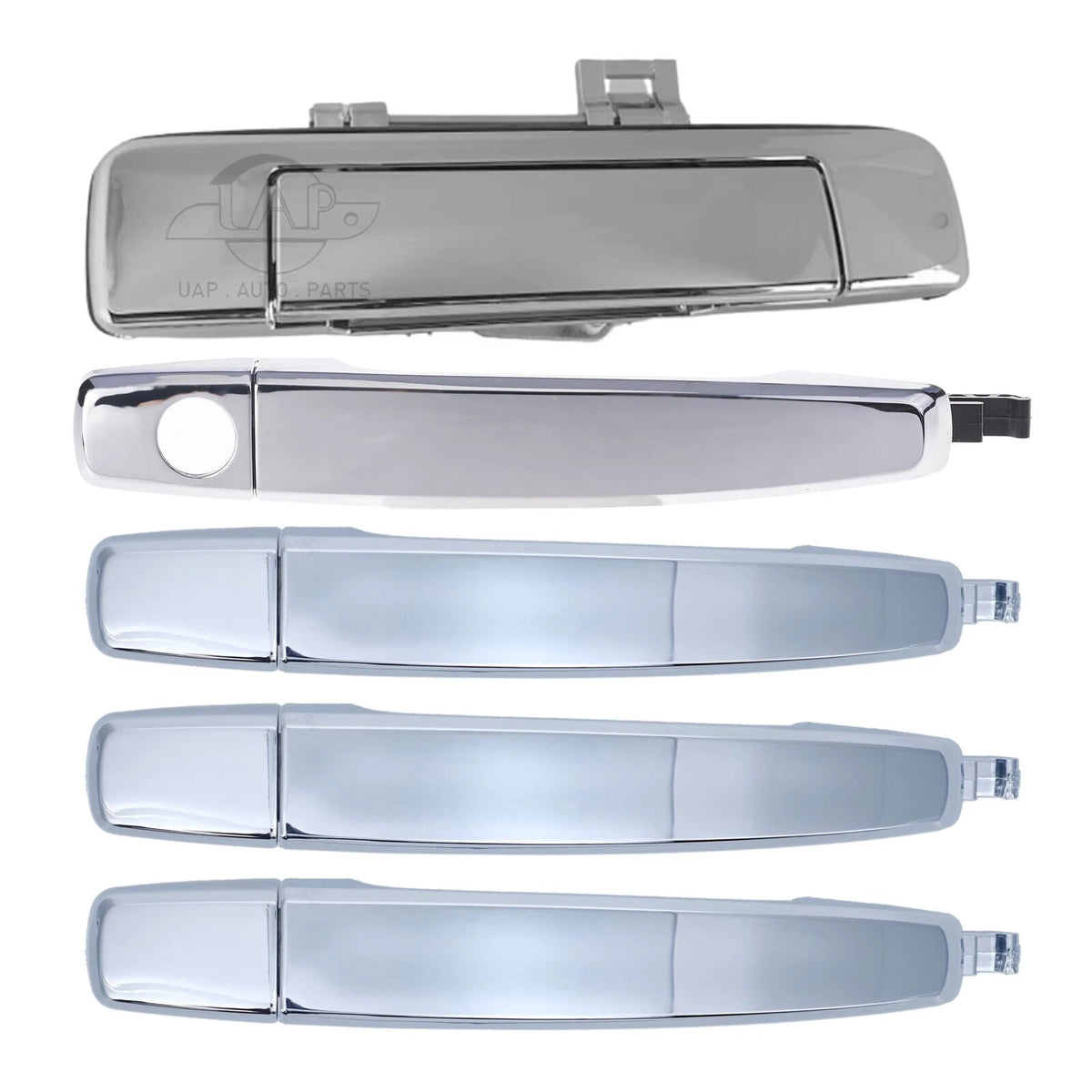 Chrome Door Handles + Tailgate W/o Keyhole 5pcs for Holden Colorado (2012–2016)