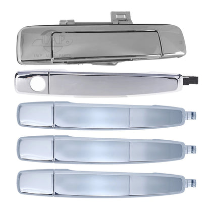 Chrome Door Handles + Tailgate W/o Keyhole 5pcs for Holden Colorado (2012–2016)