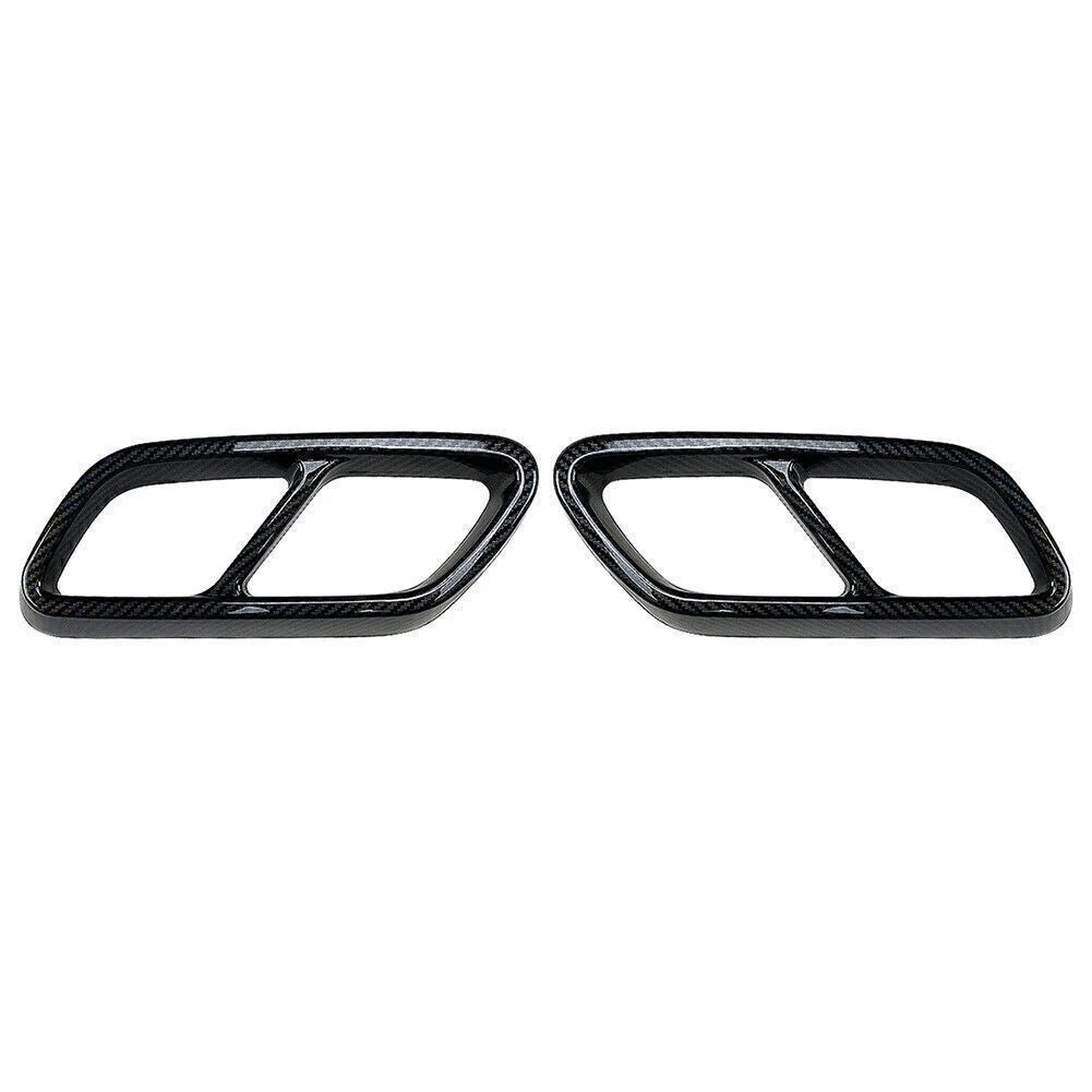 Rear Exhaust Muffler Tail Pipe Cover Trim for Mercedes Benz C-Class (W204)