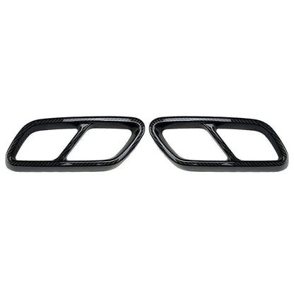 Rear Exhaust Muffler Tail Pipe Cover Trim for Mercedes Benz C-Class (W204)