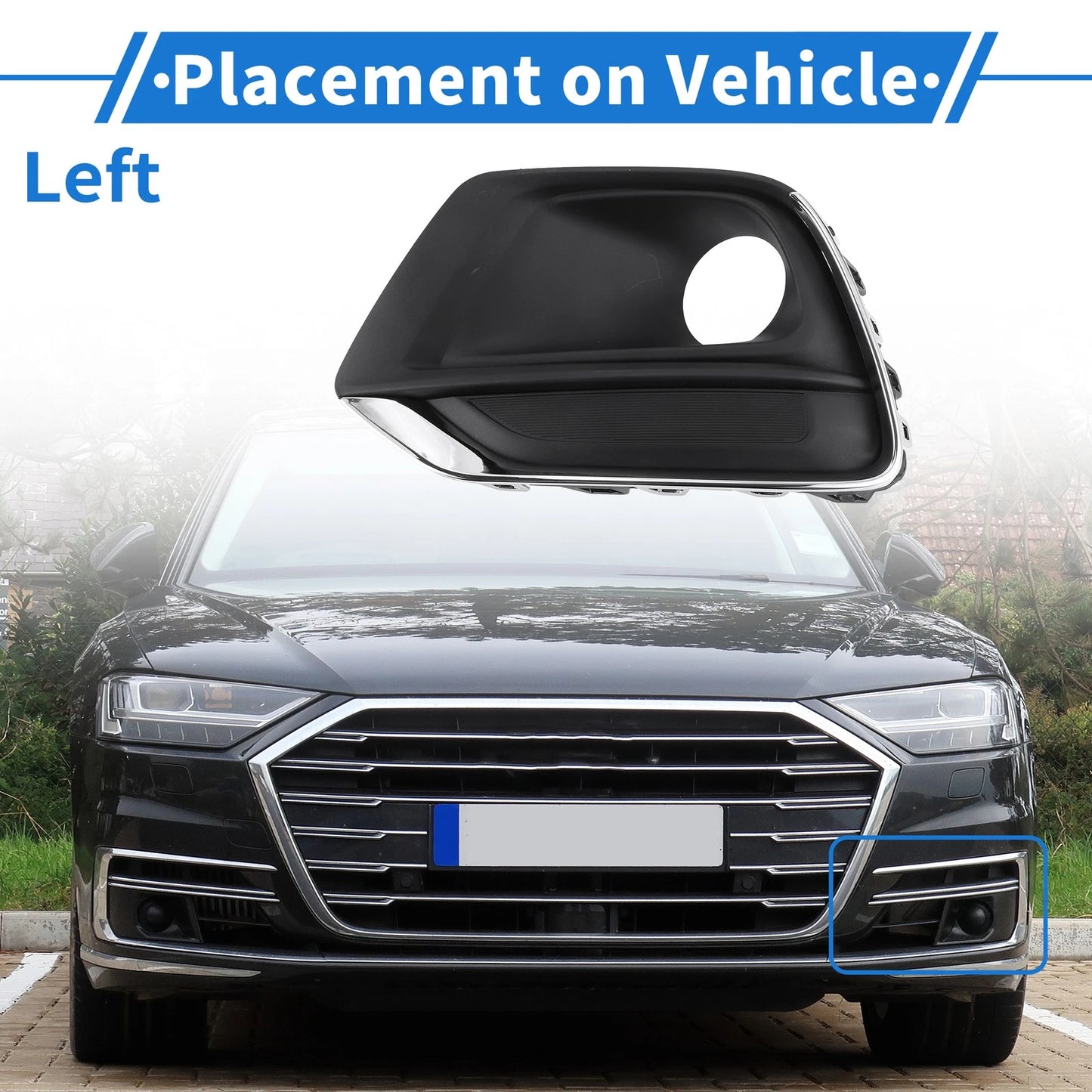 1 Pc Front Left Fog Light Grill for Chevrolet Trax (2017-2020)