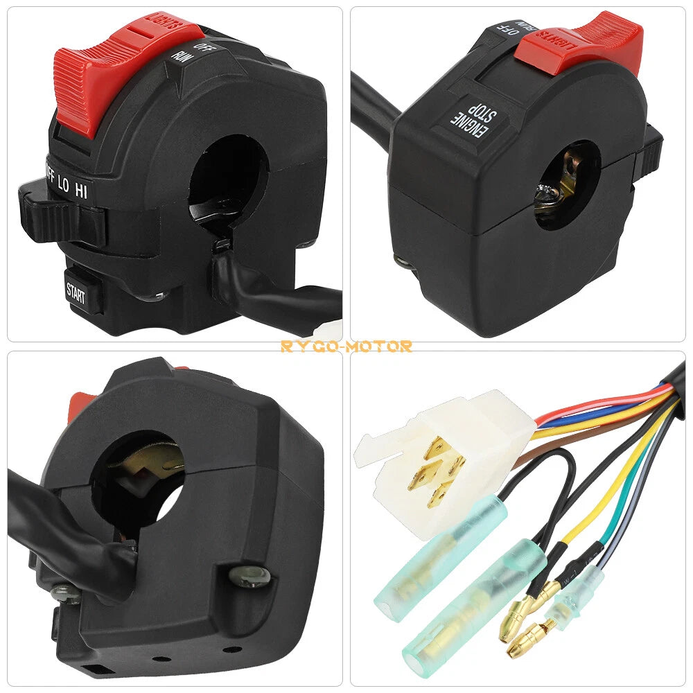 Headlight On/Off Handlebar Start Switch for Polaris Trail Boss Big Boss 250