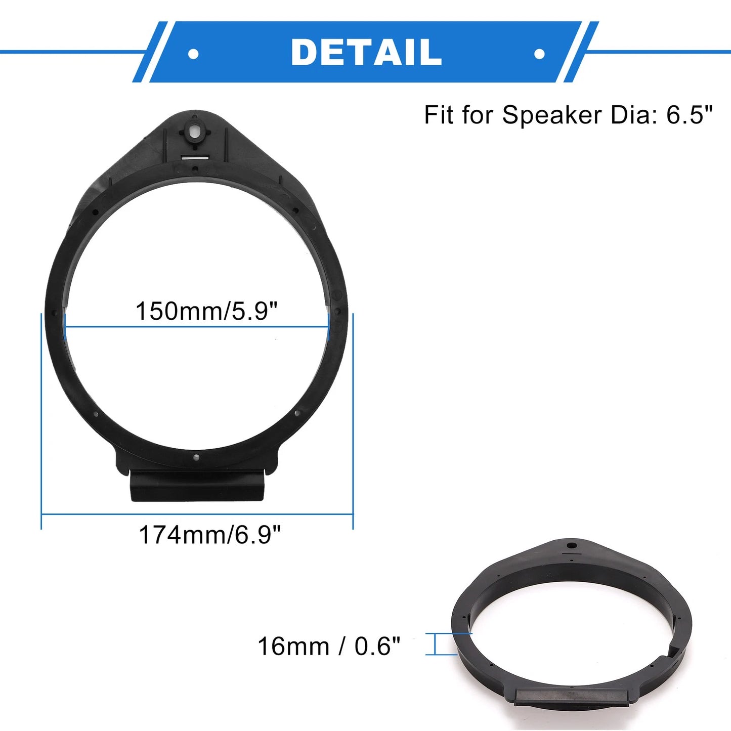 Speaker Spacer Ring Tweeter 6.5''  for GMC Sierra