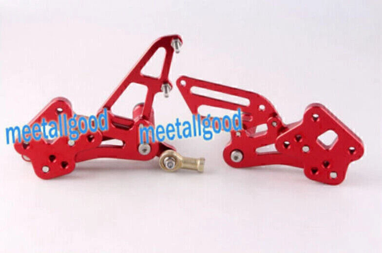 Adjustable Rearsets Foot Pegs for Suzuki GSXR 600 750 K8 (2008-2009) Red
