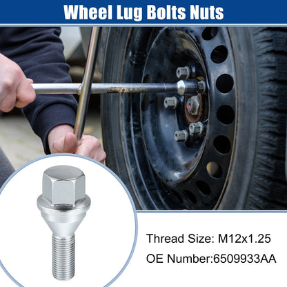 5 x M12x1.25 Wheel Lug Bolts & Nuts for Jeep Cherokee (2014-2022)