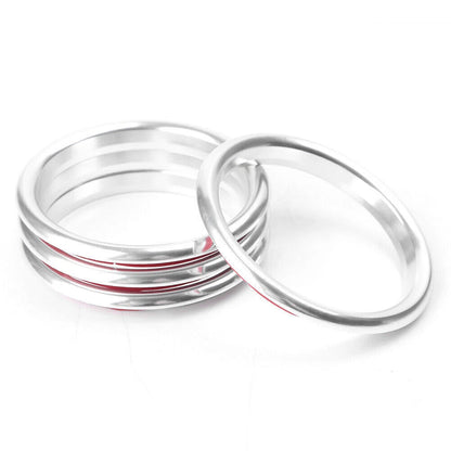 4 x Silver Interior Air Vent Outlet Ring Covers for Audi A3 (2012-2019)