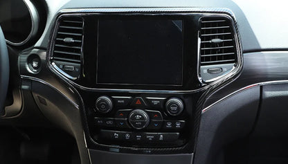 Navigation Panel Frame Cover Trim for Jeep Grand Cherokee 2014-2021 Carbon Fiber
