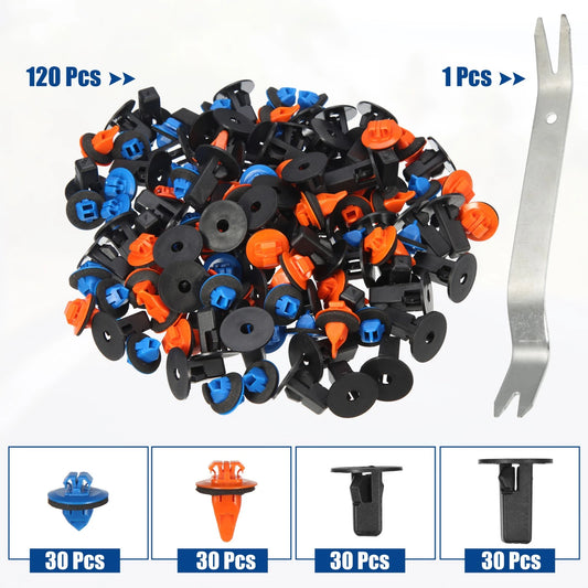 120 Pcs Retainer Fastener Clips for Toyota 4Runner (2003-2023)