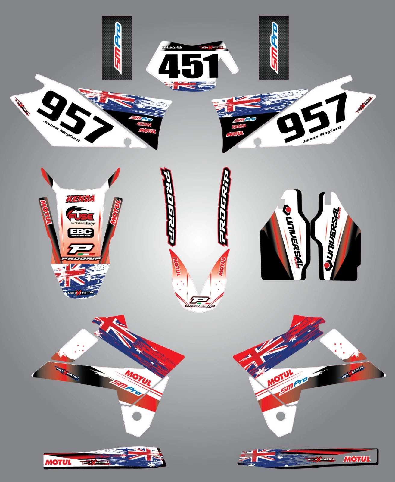 Custom Graphic Kit for Gas Gas EC 125 200 250 300 (2007-2009)