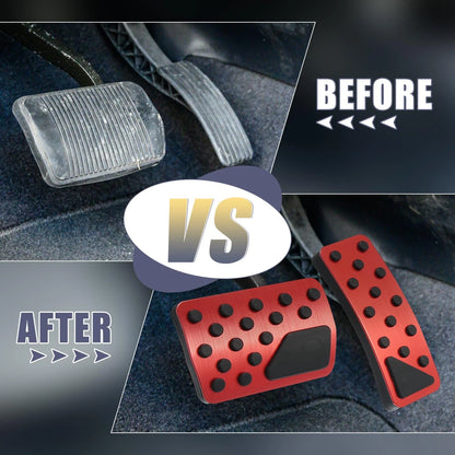 Car Brake Pedal Pad & Gas Accelerator Pedal Cover for Jeep (2011-2021) Red